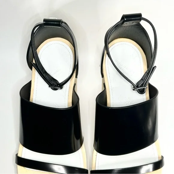 New Maison Margiela Leather Tabi Platform Sandals - Picture 4 of 9